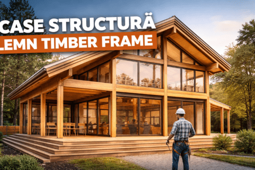 Avantajele construcțiilor de tip case structură lemn timber frame
